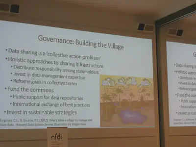 Needed data governance according to Christine Borgman