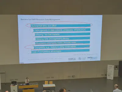 Barriers for FAIR Research Data Management from which two relate to AI