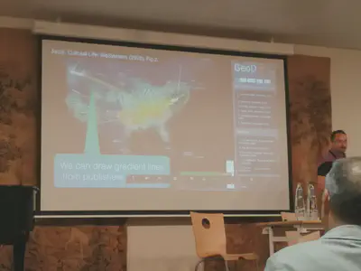 The prototype presented by Dan Costa Bacui, that visualizes location data from book metdata and location data in the book