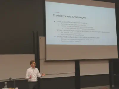 Karl Hammer presents the tradeoffs and challenges of the presented real estate ontology