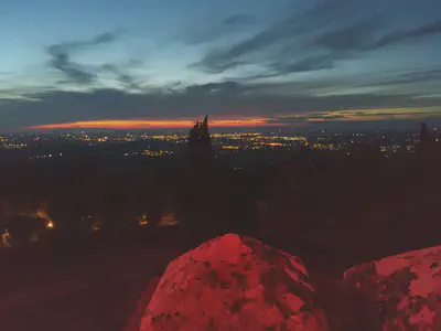 Evening view from the balcony