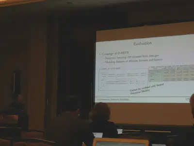 Binh Vu explains the evaluation of D-REPR used to transform differently layouted tables to RDF